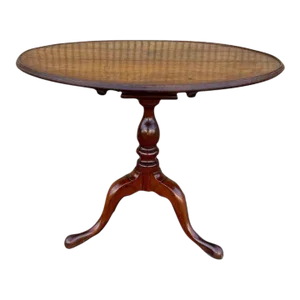 19th Century Antique Mahogany Birdcage Tripot Table.