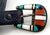 Rare Native American Zuni Zuni Pueblo C & D Cooche Cooeyate signed inlay & sterling 2 piece set Ranger attached to a belt...