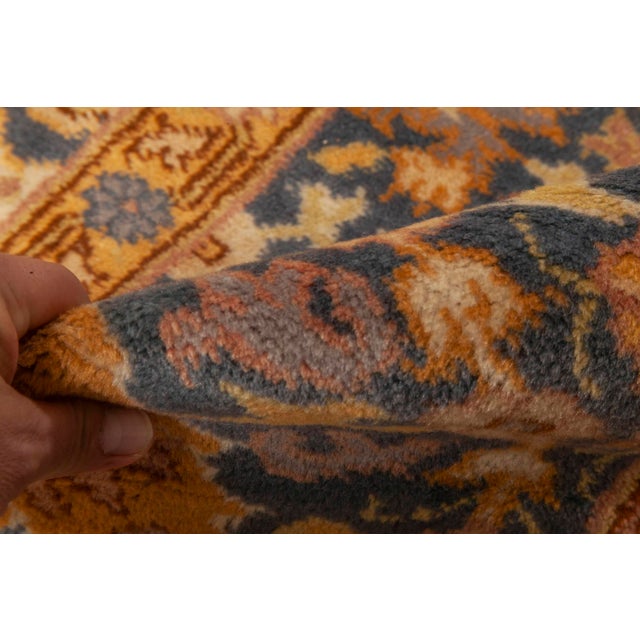 1920s Turkish Borlou Rug  Refined Floral Opulence from the Late 19th Century For Sale - Image 4 of 5