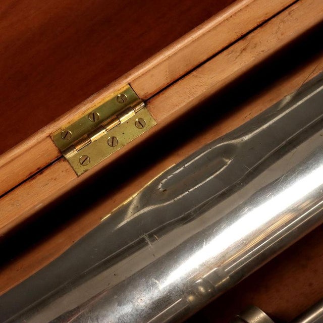 Salmoiraghi Milano Spotting Scope with Wooden Case For Sale - Image 4 of 12