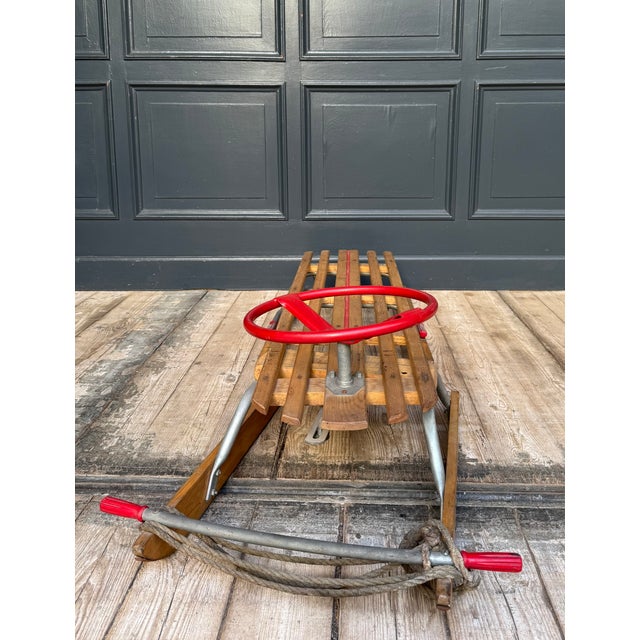 Vintage Steering Sled, 1930s For Sale - Image 11 of 18