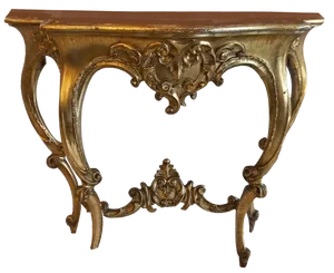 Vintage Golden Console Table
