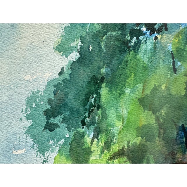 1960s Beach Cottage Watercolor by Thelma Speed Houston For Sale - Image 5 of 7