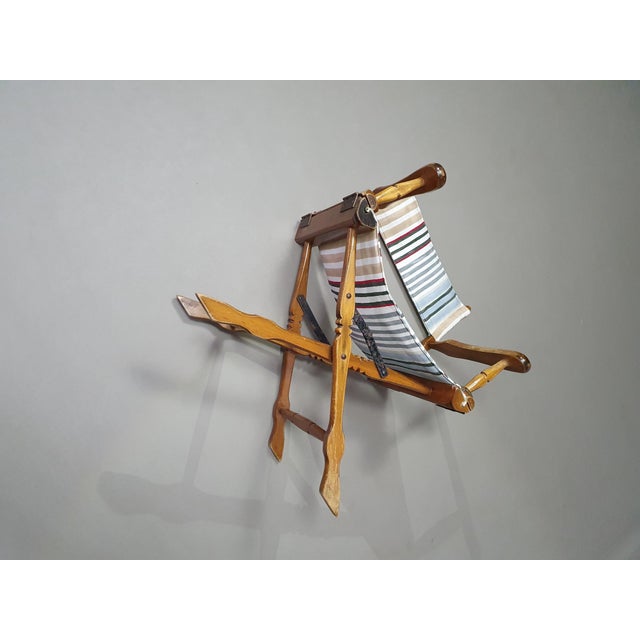 Foldable Deck Chair by W.H. Den Ouden for Vetus Rotterdam For Sale - Image 9 of 18