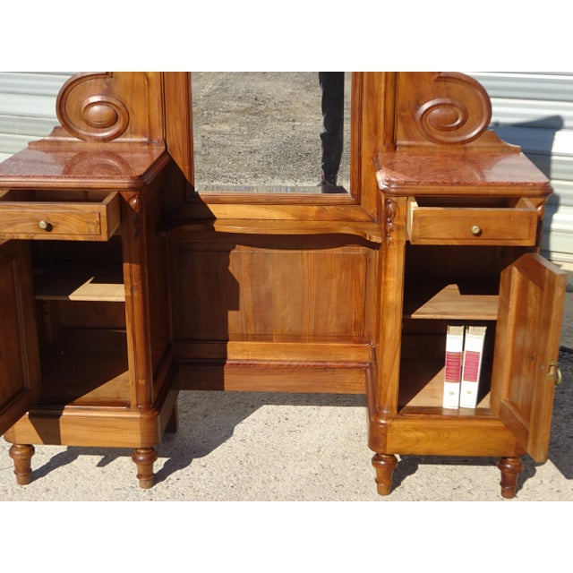 Vintage Walnut Dressing Table, 1950s For Sale - Image 13 of 18