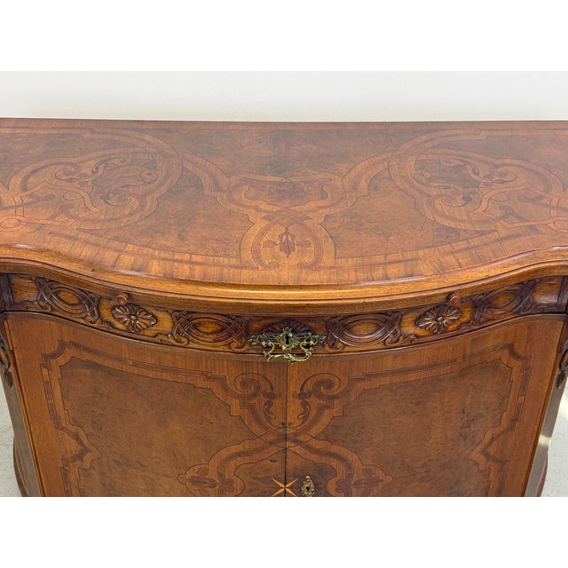 Wood Neo-Baroque Inlaid Cabinet in the style of Gerstel, 1920s For Sale - Image 7 of 11