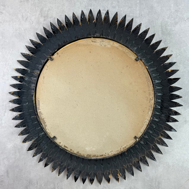 Vintage Italian Sun Mirror, 1950s For Sale - Image 6 of 7