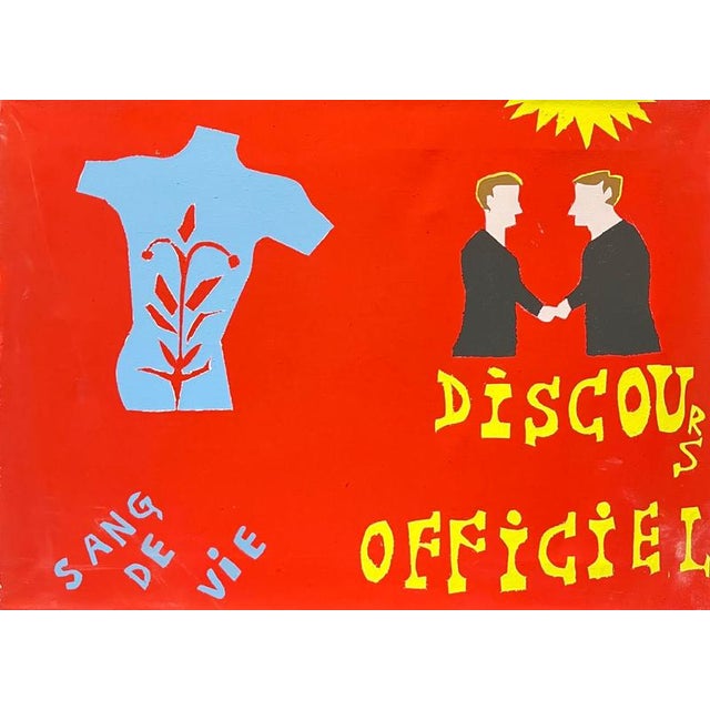 Alexandre Schaller, Vital Bonds, Acrylic on Canvas, 1990s For Sale - Image 9 of 9