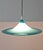 Italian Vintage Blue and White Murano Glass Pendant Lamp, 1960s For Sale - Image 4 of 12