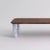 Contemporary Large Walnut and White Marble Sunday Coffee Table by Jean-Baptiste Souletie For Sale - Image 3 of 8