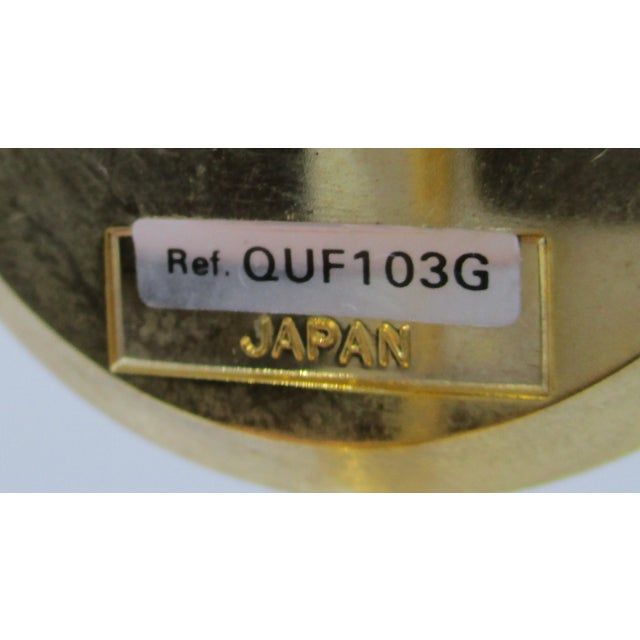 1980s Vintage Seiko Quf103g Pendulum Desk Clock in Articulated