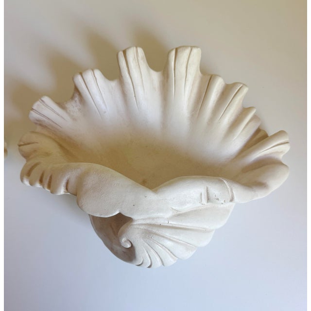 Serge Roche Style Clam Shell Wall Pockets - A Pair For Sale In Sacramento - Image 6 of 13