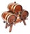 Edwardian Oak Barrel Dispenser, 1900s, Set of 4 For Sale