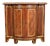 Baker Furniture Italian Provincial Carved Cherry Wood, Parcel Gilt, and Marble Top Demilune Sideboard or Bar Cabinet For Sale