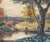 A signed watercolor landscape painting by the American artist Bill Abell (1935-2026). This painting depicts a cloudy,...