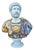 Bust of the Roman Emperor Hadrian from 1950 in Painted and Vitrified Terracotta, 1950, Terracotta For Sale