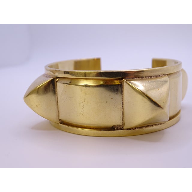 Gold-Plated Clou Médor Open Bracelet from Hermès, France, 1990s For Sale - Image 15 of 18