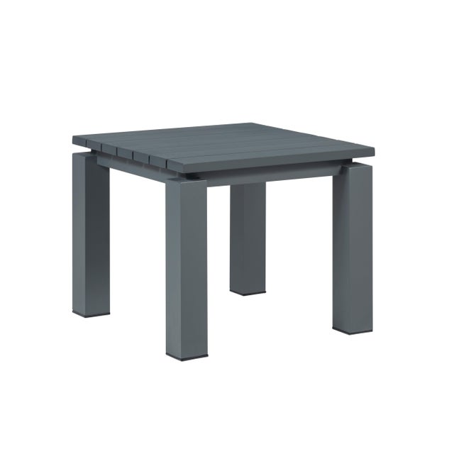 Sardinia Aluminum Frame Outdoor Sofa Set - Gray Cushions For Sale - Image 9 of 18
