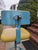 Chartreuse 1960s Vintage Adjusto Equipment Company Drafting Chair Stool Vinyl Cushion Back Rest Swivel Adjustable With Foot Ring For Sale - Image 8 of 12