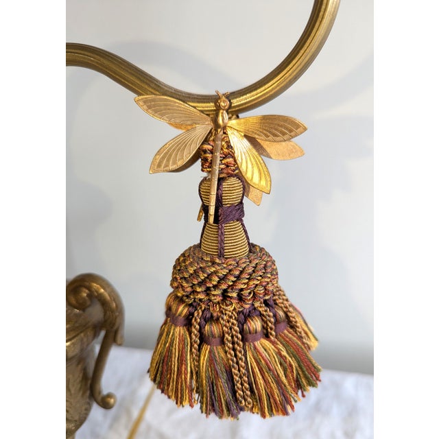 Frederick Cooper Frederick Cooper Dragonfly Double Candlestick Table Lamps - a Pair For Sale - Image 4 of 5