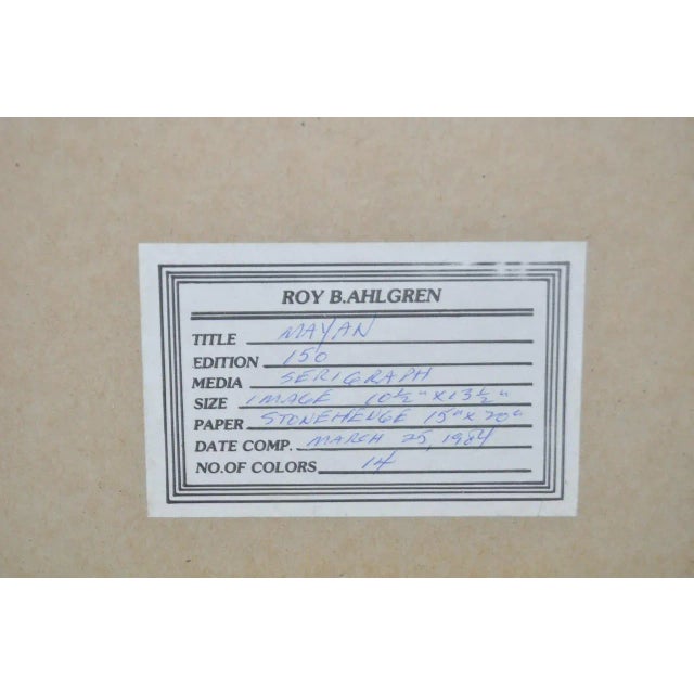 Op-Art "Mayan" Serigraph For Sale - Image 9 of 11