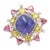 Bohemian Chic 18.52 Carat Multi Gemstone Diamond Cocktail Ring Size 3 For Sale