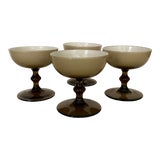 Image of Vintage Carlo Moretti Glass Champagne Coupes-Set of 4 For Sale