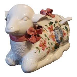 1970s Italian Ceramic Lamb Tureen