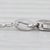 2010s 0.23ctw Diamond 3-Cluster Pendant Necklace 14k White Gold 18" Bar Links For Sale - Image 5 of 6