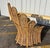 1970s Rattan Woven Wicker Peacock Fan Back Lounge Chair For Sale - Image 11 of 12