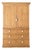 Antique English Pine Linen Press / Wardrobe - Circa 1890 For Sale