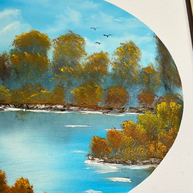 Original Art Lakeside Fall Landscape. For Sale - Image 4 of 10