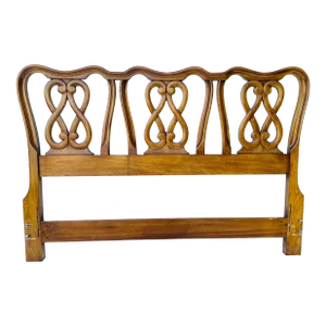 1970s White Furniture Company Full /Queen Headboard.