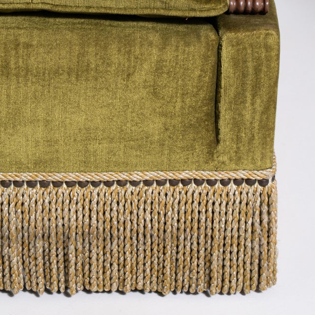1940s Pair Of Danish Velvet Armchairs For Sale - Image 10 of 11