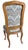 A set of six Henredon dining side chairs in the Louis XV / French Provincial style, freshly reupholstered in a flame-...
