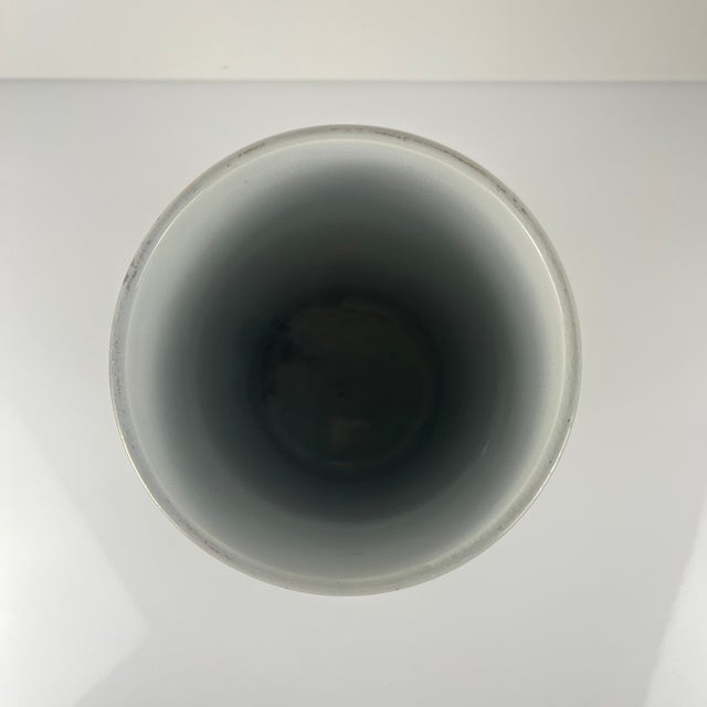 Blue Large Damascus Roll Vase from KG Lunéville, 1890s For Sale - Image 8 of 11