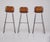 Brown Leather Stools by Charlotte Perriand for Les Arcs, 1970s, Set of 3 For Sale - Image 8 of 12