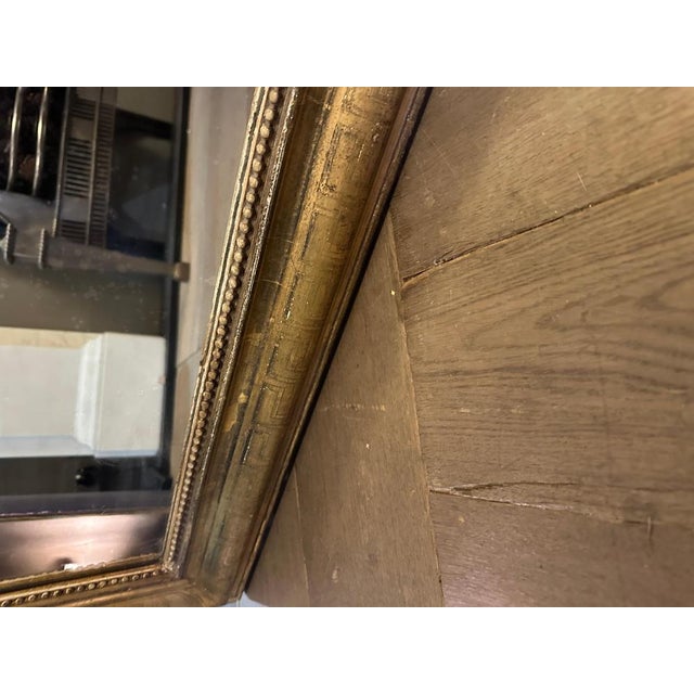 Antique French Louis Philippe Dome Gilt Mirror, 1850s For Sale - Image 13 of 14