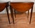1920 Pair of English Hepplewhite Mahogany & Satinwood Inlay Pembroke Side Tables / End Tables For Sale - Image 16 of 18