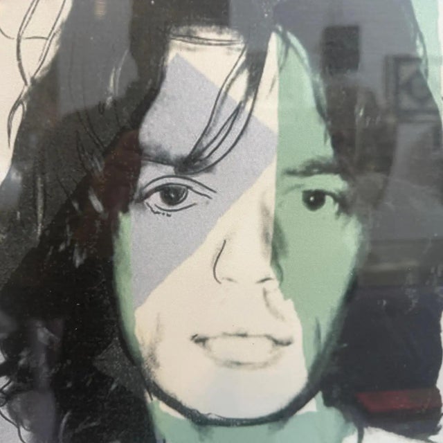 A 21st Century Framed Pop Art Mick Jagger 56/100 Lithograph by Andy Warhol For Sale - Image 11 of 13