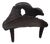 Andrianna Shamaris Triple Burnt Teak Wood Sculptural Bench For Sale