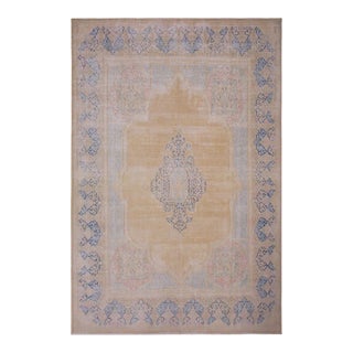 Persian Vintage Brown/Blue Wool Rug - 9'8'' X 12'11'' For Sale