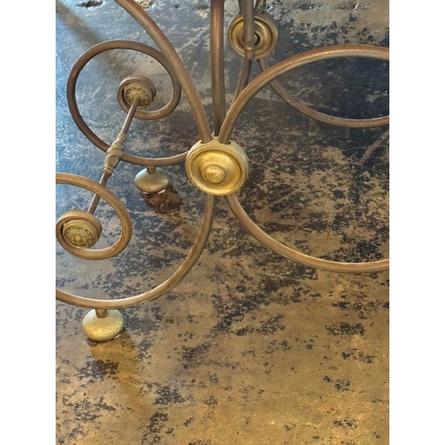 Vintage French Marble Top Pastry Table For Sale - Image 4 of 7