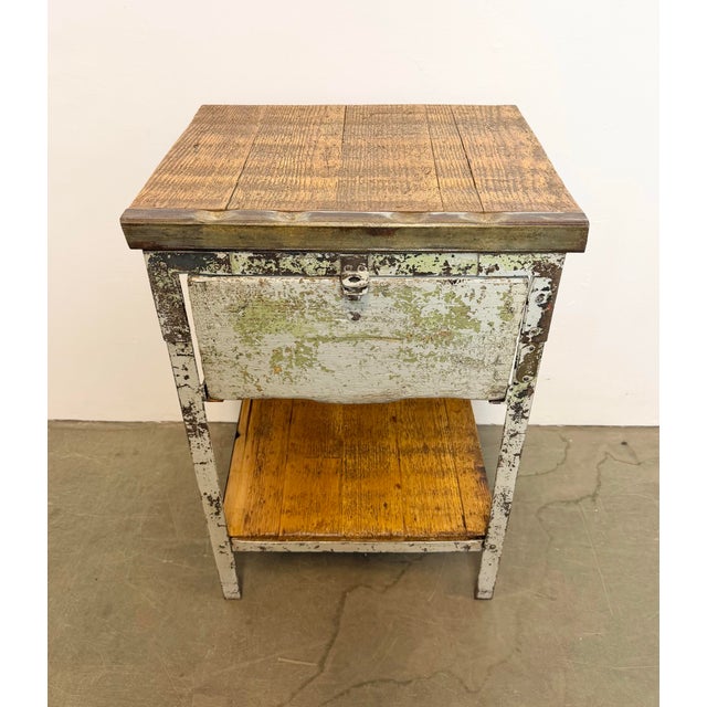 1950s Vintage Industrial Iron Chest of Drawers, 1950s For Sale - Image 5 of 18