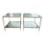Pair of Attributed Ethan Allen Two-Tier Mirrored Side Tables For Sale