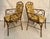 Pair of Mid-20th Century Faux Bamboo Metal Indoor/Outdoor Armchairs With Burnt Bamboo Tortoiseshell Finish For Sale - Image 15 of 16