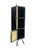 Farmhouse Shia Black Tall Cane Accent Cabinet For Sale - Image 3 of 6