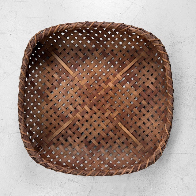 Shōwa Japanese Bamboo Baskets, 1950 For Sale - Image 10 of 10