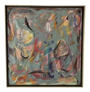 Abstract #91 Original Pastel/Acrylic on Dacron Erik Sulander
