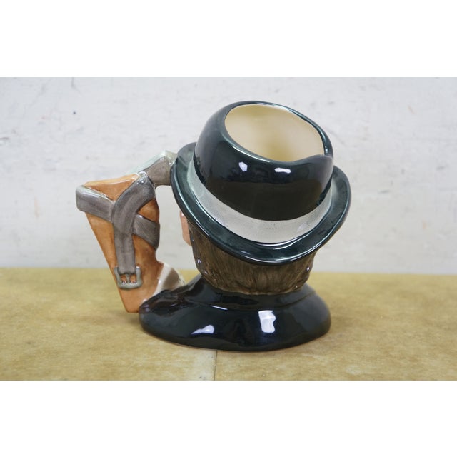 Ceramic 1980s American Royal Doulton Doc Holliday Wild West Gambler Toby Character Jug For Sale - Image 7 of 11